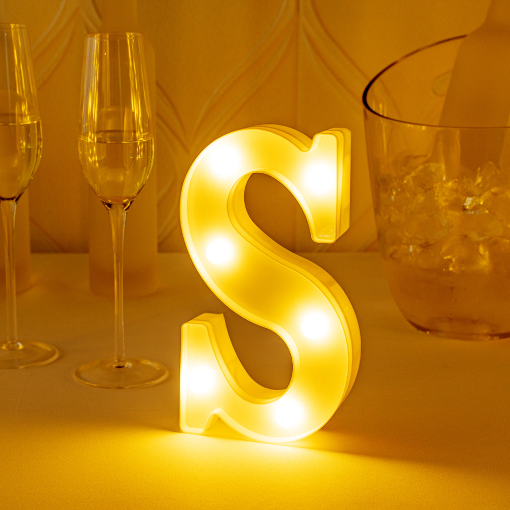 Illumify White LED Marquee Letter S Sign - 8 3/4" - 1 count box
