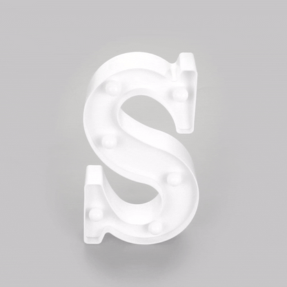 Illumify White LED Marquee Letter S Sign - 8 3/4" - 1 count box