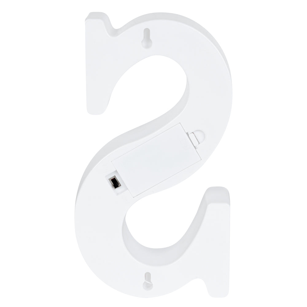 Illumify White LED Marquee Letter S Sign - 8 3/4" - 1 count box