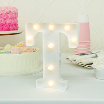 Illumify White LED Marquee Letter T Sign - 8 3/4" - 1 count box