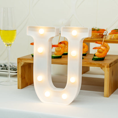 Illumify White LED Marquee Letter U Sign - 8 3/4" - 1 count box