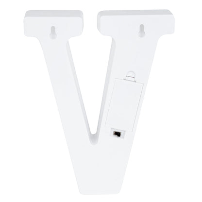 Illumify White LED Marquee Letter V Sign - 8 3/4" - 1 count box
