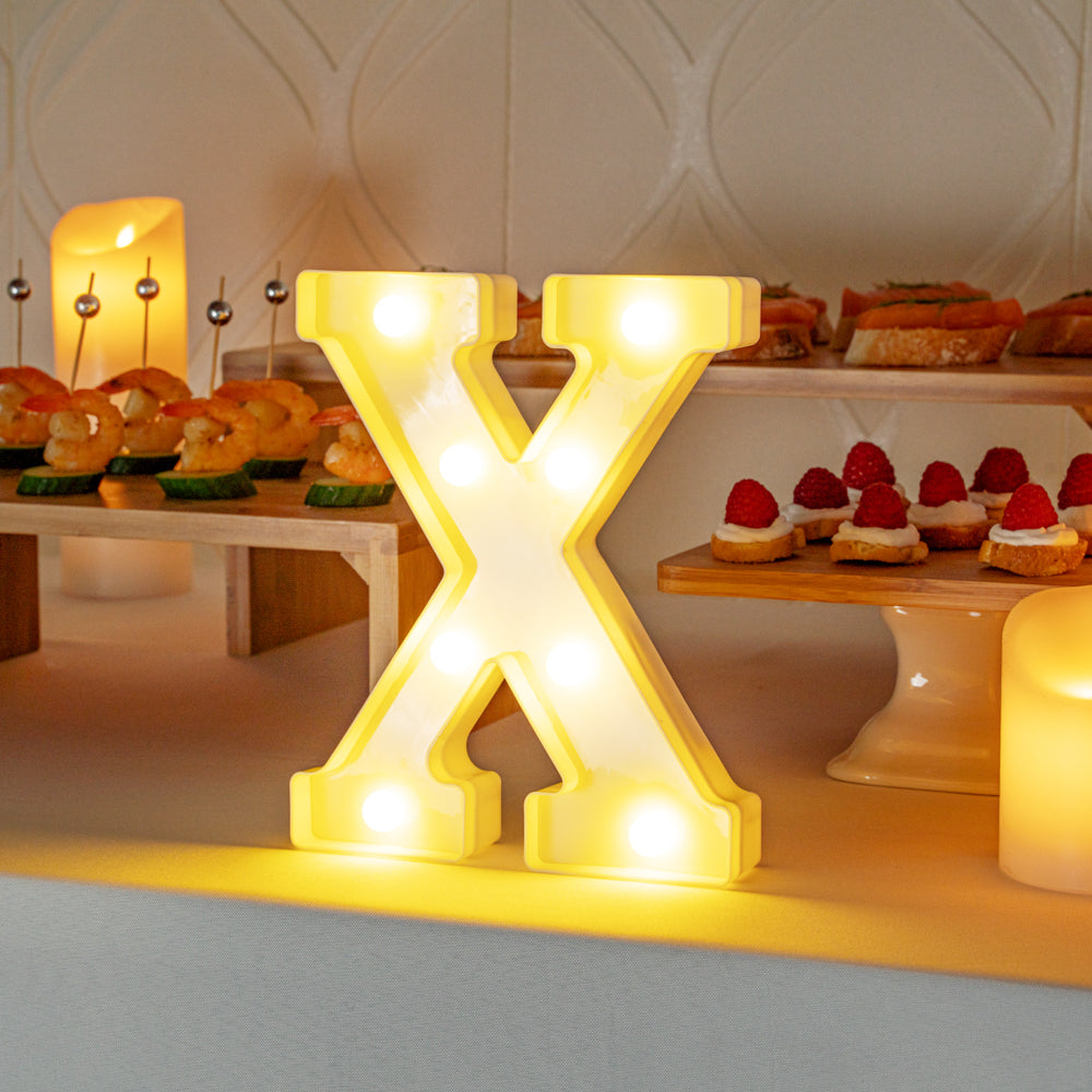 Illumify White LED Marquee Letter X Sign - 8 3/4" - 1 count box