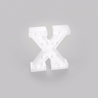 Illumify White LED Marquee Letter X Sign - 8 3/4" - 1 count box