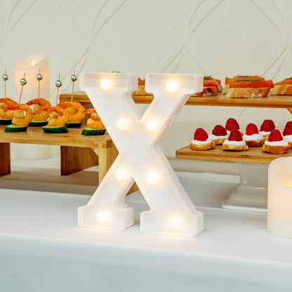 Illumify White LED Marquee Letter X Sign - 8 3/4" - 1 count box