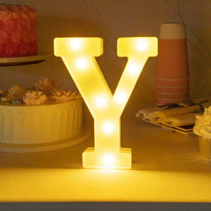 Illumify White LED Marquee Letter Y Sign - 8 3/4" - 1 count box