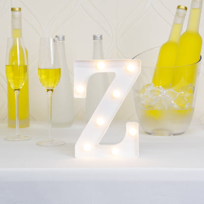 Illumify White LED Marquee Letter Z Sign - 8 3/4" - 1 count box