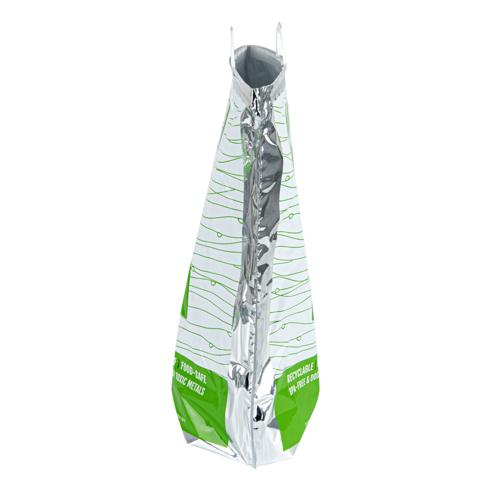 Cater Tek Green and Silver Plastic Thermal Bag - Insulated - 20" x 7" x 20" - 1 count box
