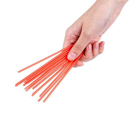 Restpresso Red Plastic Coffee Stirrer / Sip Straw - 5" - 5000 count box