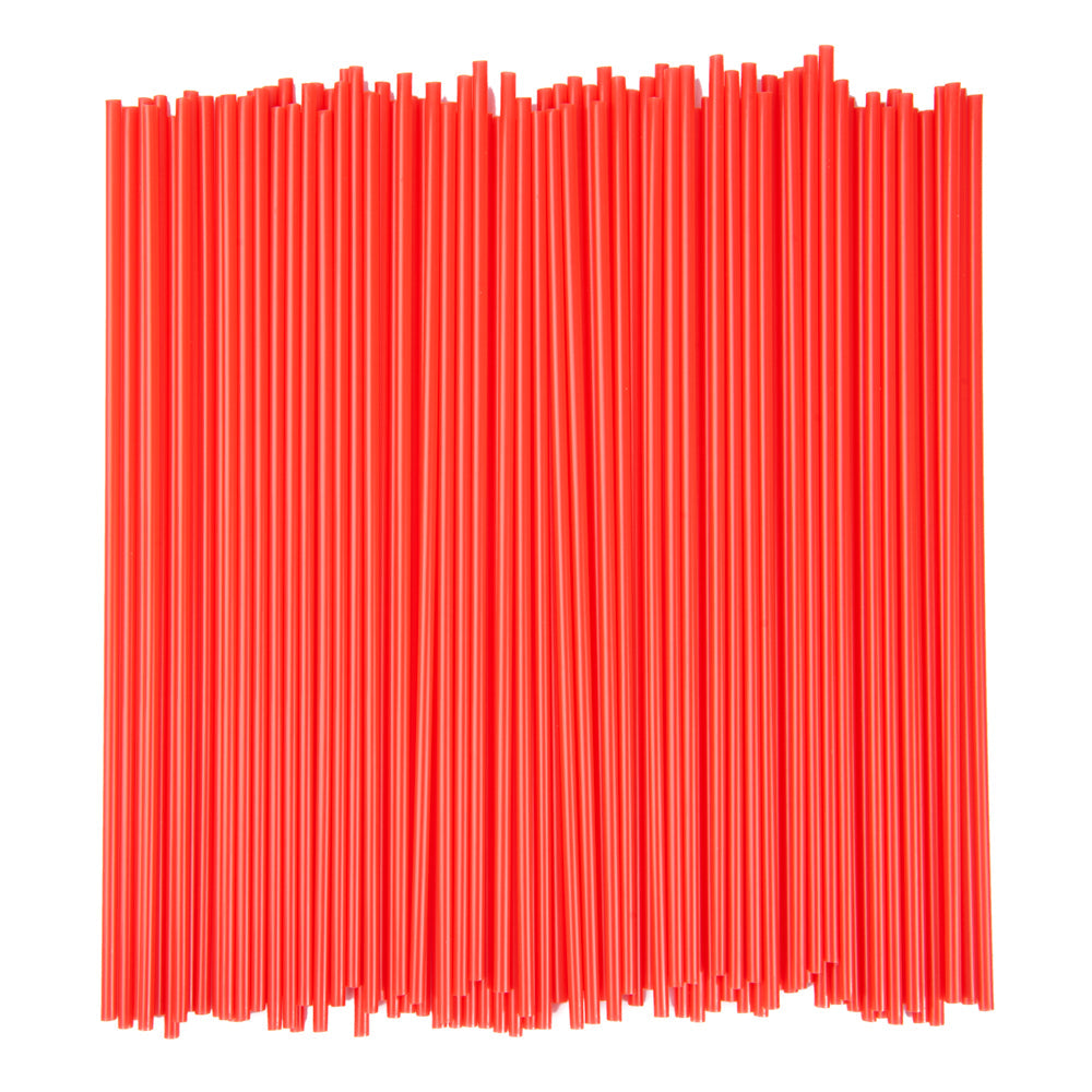 Restpresso Red Plastic Coffee Stirrer / Sip Straw - 7" - 500 count box