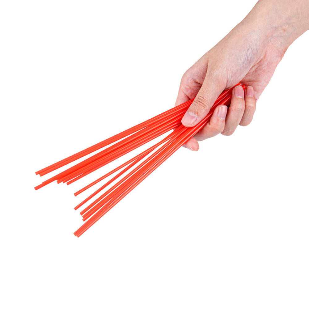 Restpresso Red Plastic Coffee Stirrer / Sip Straw - 7" - 5000 count box
