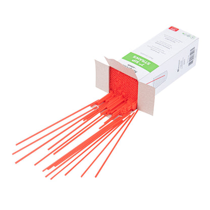Restpresso Red Plastic Coffee Stirrer / Sip Straw - 7" - 5000 count box