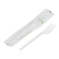 Basic Nature White CPLA Plastic Fork - Compostable Wrapper, Heat-Resistant - 6 1/2" - 250 count box