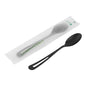 Basic Nature Black CPLA Plastic Spoon - Compostable Wrapper, Heat-Resistant - 7 1/2" - 250 count box