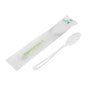 Basic Nature White CPLA Plastic Spoon - Compostable Wrapper, Heat-Resistant - 7 1/2" - 250 count box
