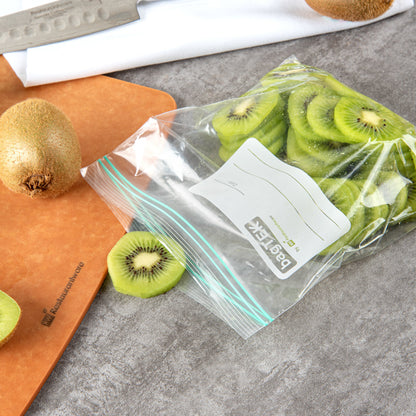 Bag Tek 1 qt Clear Plastic Zip Bag - Double Zipper, Write-On Label, BPA-Free - 7 1/2" x 7" - 1000 count box