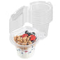 Tamper Tek 11 oz Clear Plastic Parfait Cup - with Lid, Tamper-Evident - 4 1/4" x 4 1/4" x 3 1/2" - 100 count box