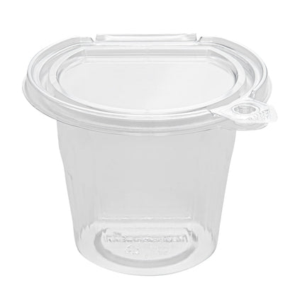 Tamper Tek 11 oz Clear Plastic Parfait Cup - with Lid, Tamper-Evident - 4 1/4" x 4 1/4" x 3 1/2" - 100 count box