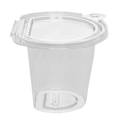 Tamper Tek 11 oz Clear Plastic Parfait Cup - with Lid, Tamper-Evident - 4 1/4" x 4 1/4" x 3 1/2" - 100 count box