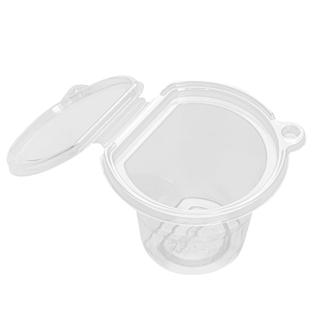 Tamper Tek 11 oz Clear Plastic Parfait Cup - with Lid, Tamper-Evident - 4 1/4" x 4 1/4" x 3 1/2" - 100 count box