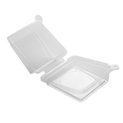 Tamper Tek Square Clear Plastic Sandwich Container - with Lid, Tamper-Evident - 5 3/4" x 5 1/2" x 2 1/2" - 100 count box