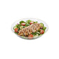 Moderna 16 oz Round Clear Plastic Gold-Rimmed Bowl - 7" x 7" x 2" - 100 count box