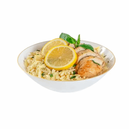 Moderna 16 oz Round White Plastic Gold-Rimmed Bowl - 7" x 7" x 2" - 20 count box