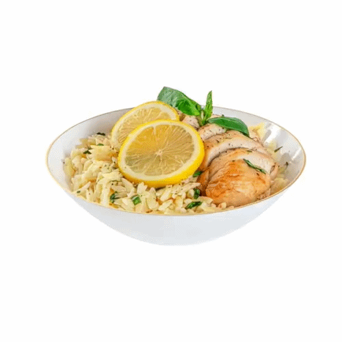 Moderna 16 oz Round White Plastic Gold-Rimmed Bowl - 7" x 7" x 2" - 100 count box