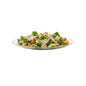 Moderna Round Clear Plastic Gold-Rimmed Plate - Hammered - 10" x 10" x 3/4" - 200 count box