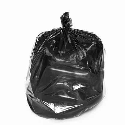 RW Clean 20 gal Black Plastic Trash Can Liner - Standard-Duty, 0.7 mil - 200 count box