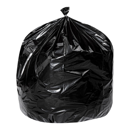 RW Clean 33 gal Black Plastic Trash Can Liner - Medium-Duty, 1.1 mil - 100 count box