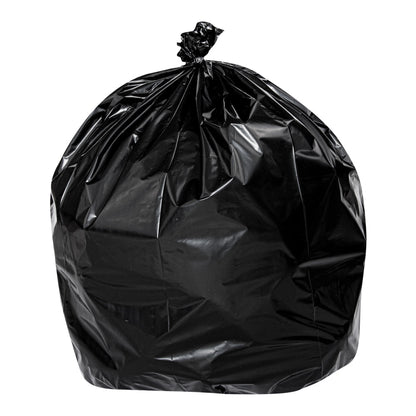 RW Clean 45 gal Black Plastic Trash Can Liner - Heavy-Duty, 1.5 mil - 100 count box
