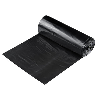 RW Clean 55 gal Black Plastic Trash Can Liner - Heavy-Duty, 1.5 mil - 100 count box