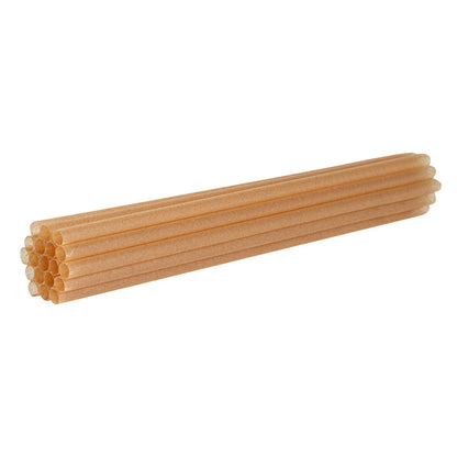 Basic Nature Brown PLA Plastic / Sugarcane Straw - Compostable - 8 1/4" - 100 count box