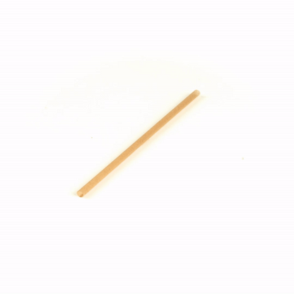 Basic Nature Brown PLA Plastic / Sugarcane Straw - Compostable - 8 1/4" - 100 count box