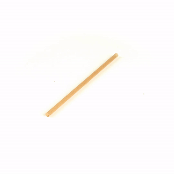 Basic Nature Brown PLA Plastic / Sugarcane Straw - Compostable - 8 1/4" - 2000 count box