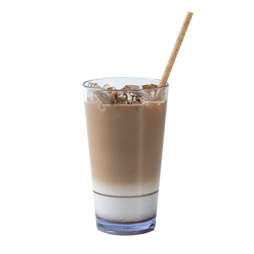 Basic Nature Brown PLA Plastic / Coffee Ground Straw - Compostable - 8 1/4" - 2000 count box