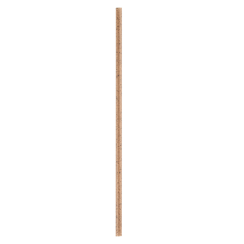 Basic Nature Brown PLA Plastic / Coffee Ground Straw - Compostable - 8 1/4" - 2000 count box