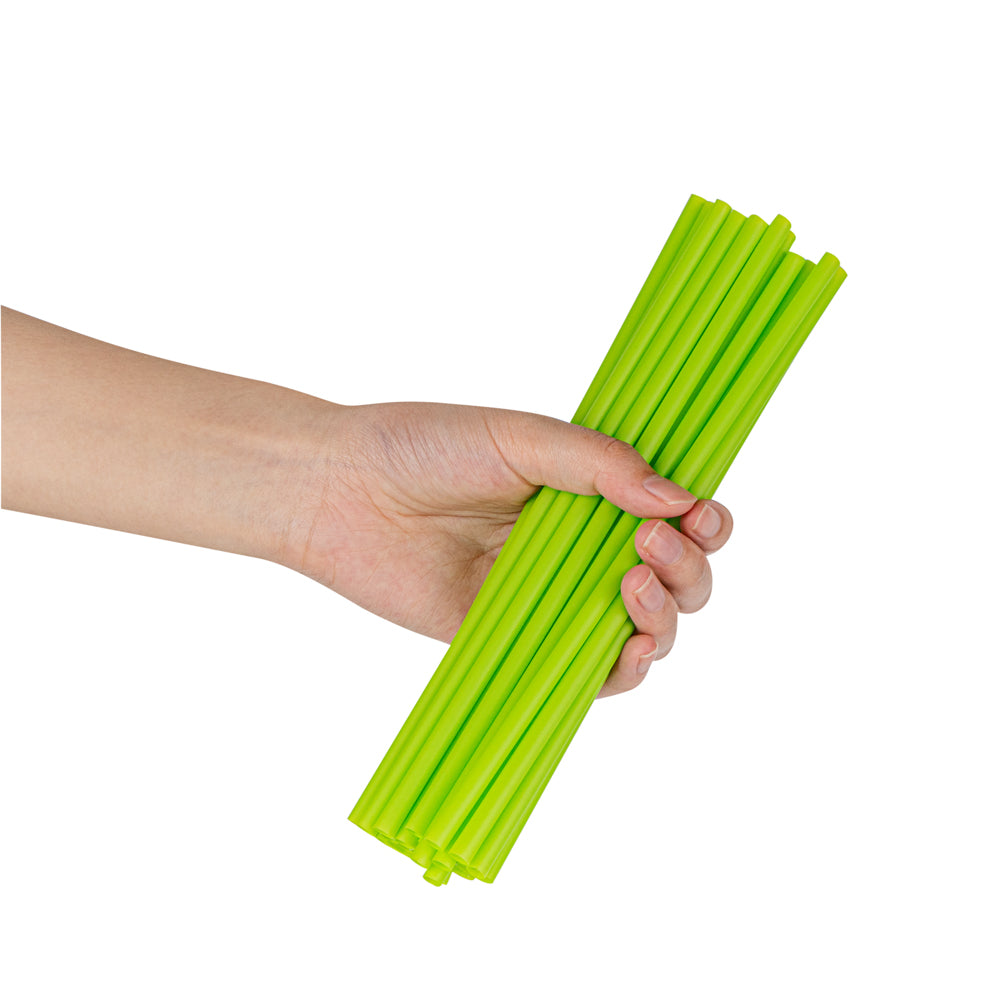 Basic Nature Green PLA / PBAT Plastic Straw - Compostable - 8 1/4" - 100 count box