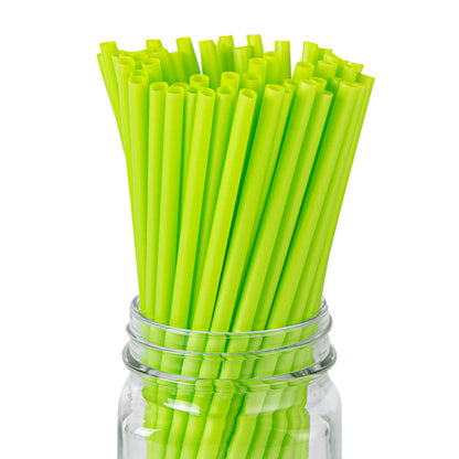 Basic Nature Green PLA / PBAT Plastic Straw - Compostable - 8 1/4" - 2000 count box
