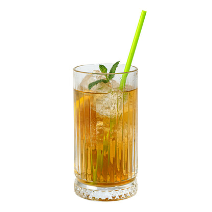 Basic Nature Green PLA / PBAT Plastic Straw - Compostable - 8 1/4" - 2000 count box