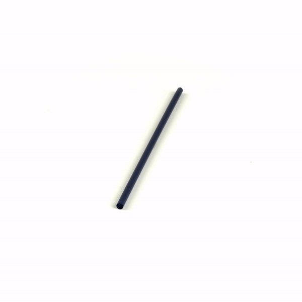Basic Nature Midnight Blue PLA / PBAT Plastic Straw - Compostable - 8 1/4" - 100 count box