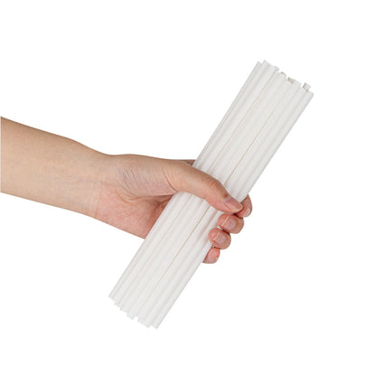 Basic Nature White PLA / PBAT Plastic Straw - Compostable - 8 1/4" - 100 count box