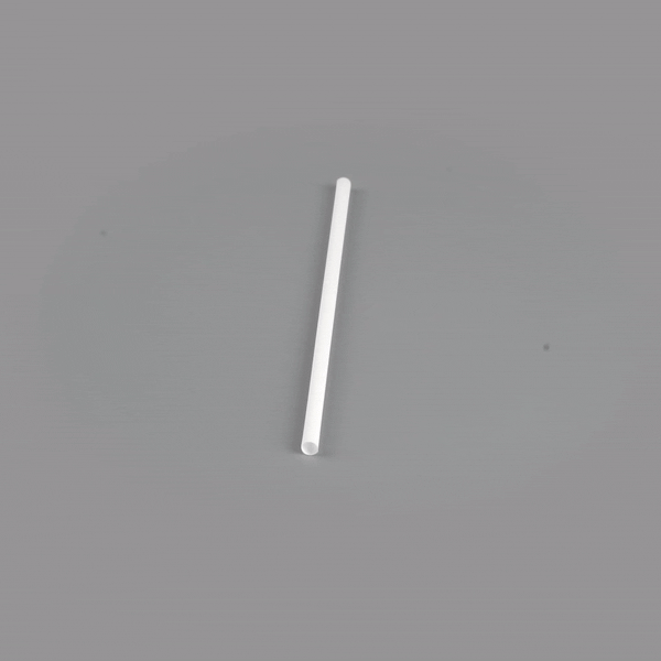 Basic Nature White PLA / PBAT Plastic Straw - Compostable - 8 1/4" - 100 count box