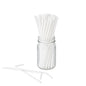 Basic Nature White PLA / PBAT Plastic Straw - Flexible, Compostable - 8 1/4" - 2000 count box