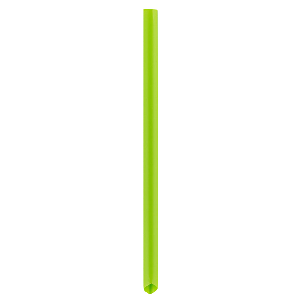 Basic Nature Green PLA / PBAT Plastic Boba Straw - Compostable - 9" - 100 count box