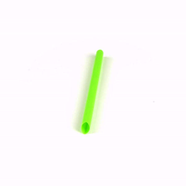 Basic Nature Green PLA / PBAT Plastic Boba Straw - Compostable - 9" - 2000 count box