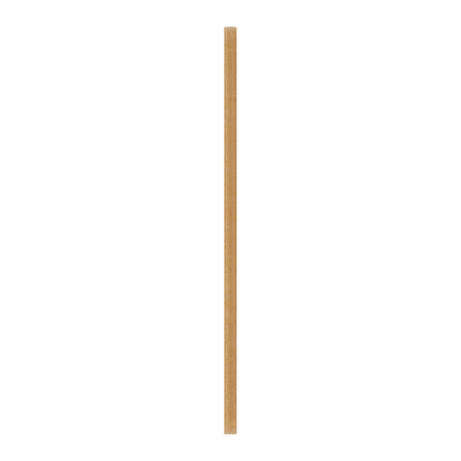 Basic Nature Brown PLA Plastic / Sugarcane Straw - Wrapped, Compostable - 8 1/4" - 2000 count box