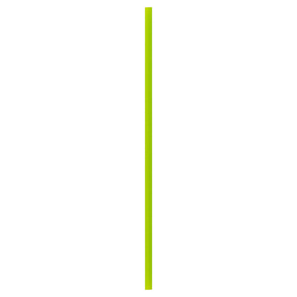Basic Nature Green PLA / PBAT Plastic Straw - Wrapped, Compostable - 8 1/4" - 2000 count box