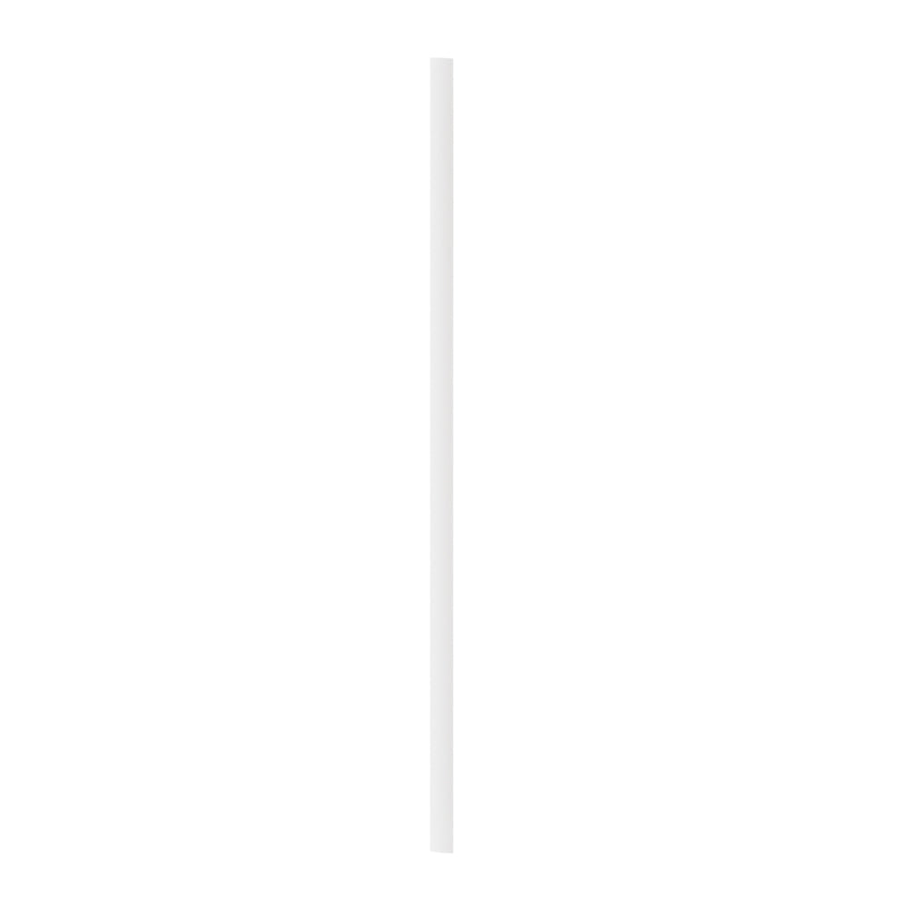 Basic Nature White PLA / PBAT Plastic Straw - Wrapped, Compostable - 8 1/4" - 100 count box